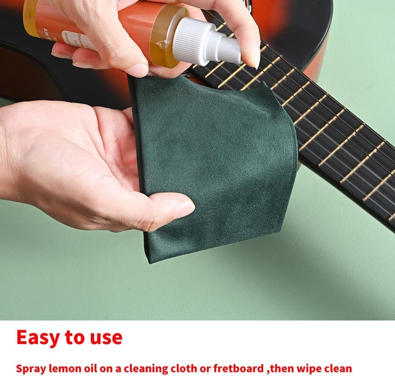 Dowite Guitar Fretboard Lemon Oil 3.5 OZ(100ml) | Natural Fingerboard Cleaner & Conditioner | Rosewood, Ebony & Maple Wood Care | Restores Shine, Prevents Drying & Cracking | Guitar Maintenance Oil - Image 2